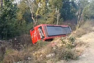 Passenger bus accidental in Garhwa