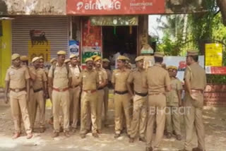 chennai ayapakkam due to goons threatening police security beefed up