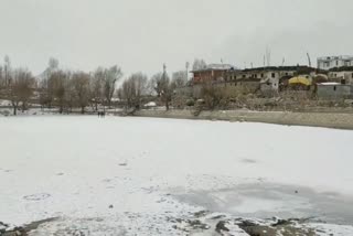 frozen Nako Lake