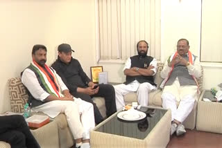 congress leaders meting in gandhi bhavan