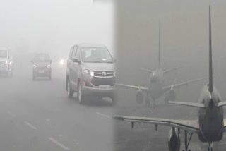 due to heavy fog in delhi many flights from IGI airport are diverted