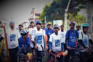 1400km cauvery kookkural cycle awareness