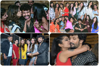 Bhuvann Ponnannaa b'day with girl gang, ಭುವನ್​​​​ ಪೊನ್ನಣ್ಣ ಹುಟ್ಟುಹಬ್ಬ