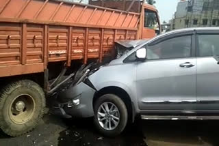 CM secretary car accident In Bangalore