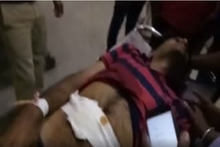 Attack on a young man by stranger in Bhadravati