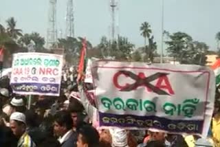 protest against caa in jagatsinghpur