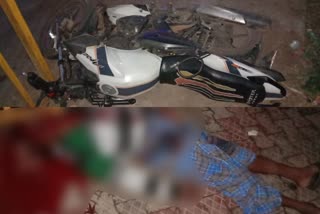 Bike collision: a man died in tumkur