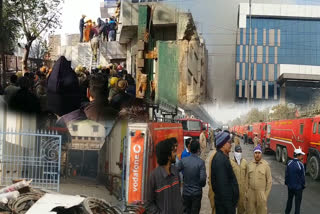 Building Collapses in Delhi Peeragarhi After Blast During Fire