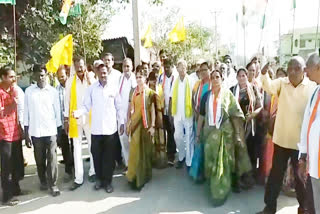 Municipal election campaign in Khammam District