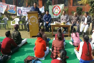 DSP makes students aware of traffic rules in panipat