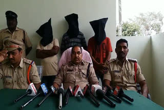 three memburs arrest for attack on another person in adilabad distr