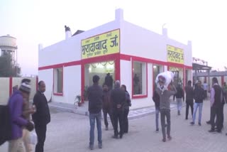 opening of the third door at moradabad railway station