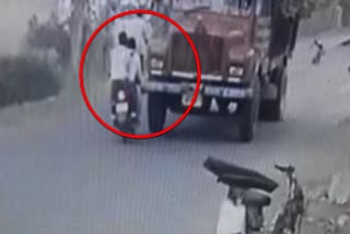 Accident view capture in cctv footage in jajpur