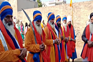 Palanquin taken out on Gurugobind Singh ji's light festival, sriganganagr news, श्रीगंगानगर न्यूज