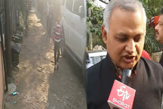MLA Somnath Bharti laid the foundation stone for the road