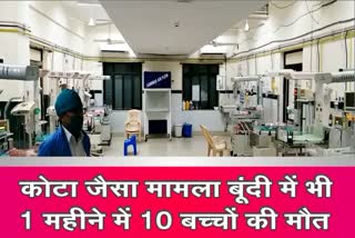 बूंदी में एक महीने में दस बच्चों की मौत  , Bundi Hospital News