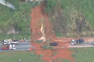 Heavy rain caused landslides and flooding in Brazil's southern states.