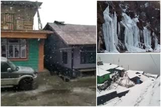 Heavy snowfall in North East's Sikkim news Heavy snowfall news Heavy snowfall visuals മഞ്ഞുവീഴ്‌ച ഡാര്‍ജലിങ് വാര്‍ത്തകള്‍