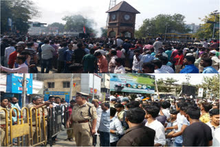 Protest against Somashekar Reddy