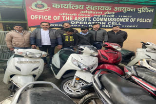 Delhi Police busts bike-scooty gang