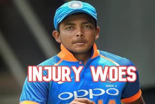 BCCI sends injured Prithvi Shaw