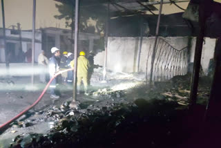 Fire at near chatrinaka Police Station at hyderabad