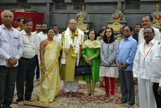 cs somesh kumar visited yadadri temple