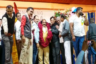 Greeting Ceremony Of Pankajbhai Desai