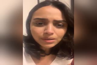 Actress Swara Bhaskar weeps