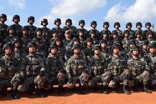 military exercise in Tibet