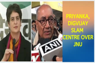 Priyanka, Digvijaya slam PM Modi, Shah over JNU violence