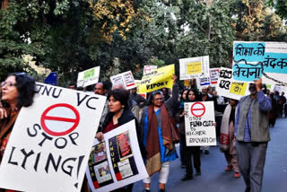 protests in jnu