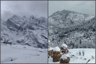 fresh snowfall in kullu manali