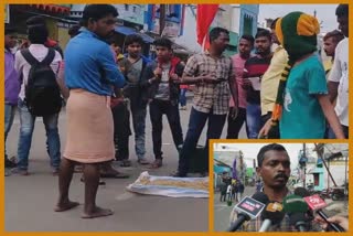 Farmer protest in rahagiri at gajapati