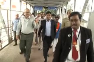 railway board charimen visits thirupati railway station