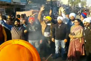 sikh society in Jabalpur to protest against the attack on Nankana Sahib