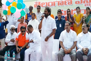 Minister Srinivas Goud, who initiated employee sports fair at lb stadium hyderabad