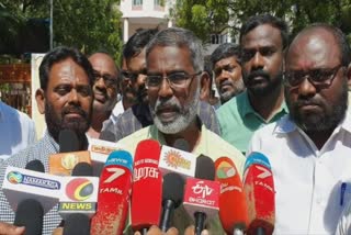 ஸ்டெர்லைட் எதிர்ப்பு போராளி கிருஷ்ணமூர்த்தி கைது  குடியுரிமை திருத்தச் சட்ட எதிர்ப்பு மக்கள் இயக்கம்  பச்சை தமிழகம் கட்சி  கூடங்குளம் சுப உதயக்குமார்  தூத்துக்குடி மாவட்ட ஆட்சியரிடம் மனு  sterlite krishna moorthy arrested  suba udhayakumar give petition to thoothukudi collector