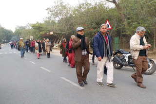 jnu teachers march