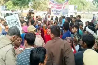 people demanding strict punishment for 13 month old girl rape accused in faridabad
