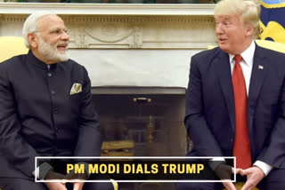 Modi discusses issues with Trump