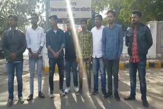 NSUI student, Memorandum submitted, District Collector in Ajme, District Collecto,अजमेर GCA महाविद्यालय, r in Ajme, Ajmer GCA college , सम्राट पृथ्वीराज चौहान महाविद्यालय ,एबीवीपी के अध्यक्ष विकास गोरा