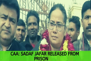 Congress worker Sadaf Jafar, former IPS officer SR Darapuri released from Lucknow prison