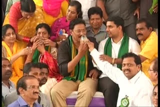 lokesh at gadde rammohan rao agitaiton