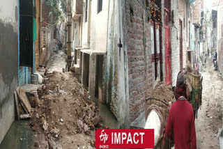 Impact story of ETV Bharat Delhi in Ambika Vihar now construction started for road