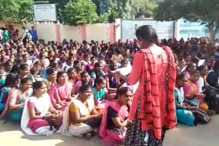 students protest