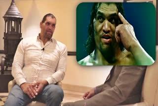 Great khali talk about WWE Fixing, Great khali talk about WWE Fixing news, Great khali in ETV Bharat interview, WWE ಫಿಕ್ಸಿಂಗ್ ಬಗ್ಗೆ ಮಾತನಾಡಿದ ಗ್ರೇಟ್​ ಖಾಲಿ, WWE ಫಿಕ್ಸಿಂಗ್ ಬಗ್ಗೆ ಮಾತನಾಡಿದ ಗ್ರೇಟ್​ ಖಾಲಿ ಸುದ್ದಿ, ಈಟಿವಿ ಭಾರತ ಸಂದರ್ಶನದಲ್ಲಿ ಗ್ರೇಟ್​ ಖಾಲಿ,