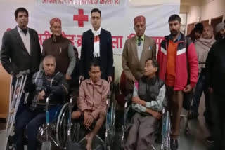 One day camp organized for differently abled people in bilaspur, स्वारघाट में दिव्यांगजनों के लिए एक दिवसीय शिविर का आयोजन