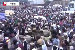 farmer protest for sugar mill in front of minister banwari lal