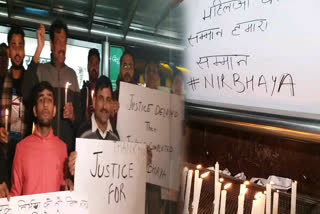 people of munirka village organized candle march for nirbhaya case judgement